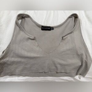 Grey crop top